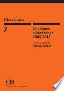 libro Elecciones Autonómicas 2009 2012